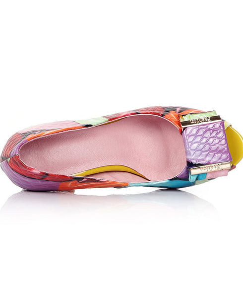 Ripple Open Toe Pumps